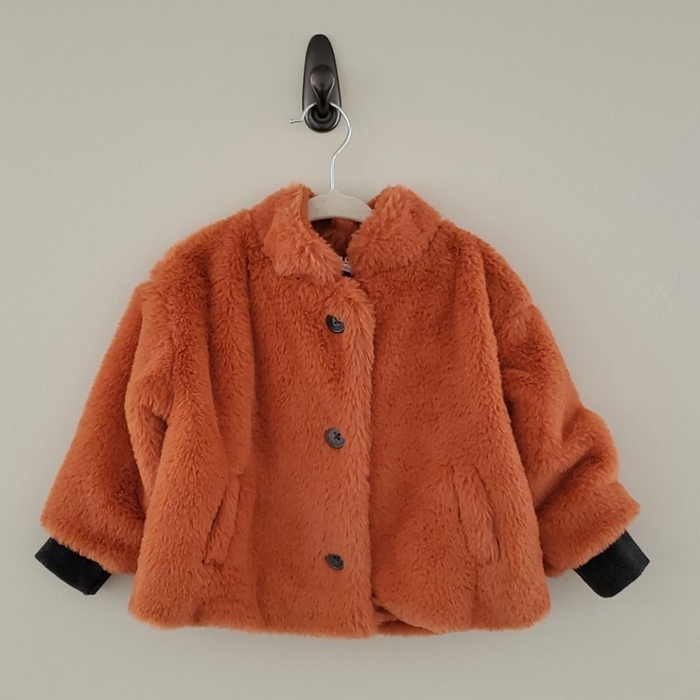 Stem faux fur jacket